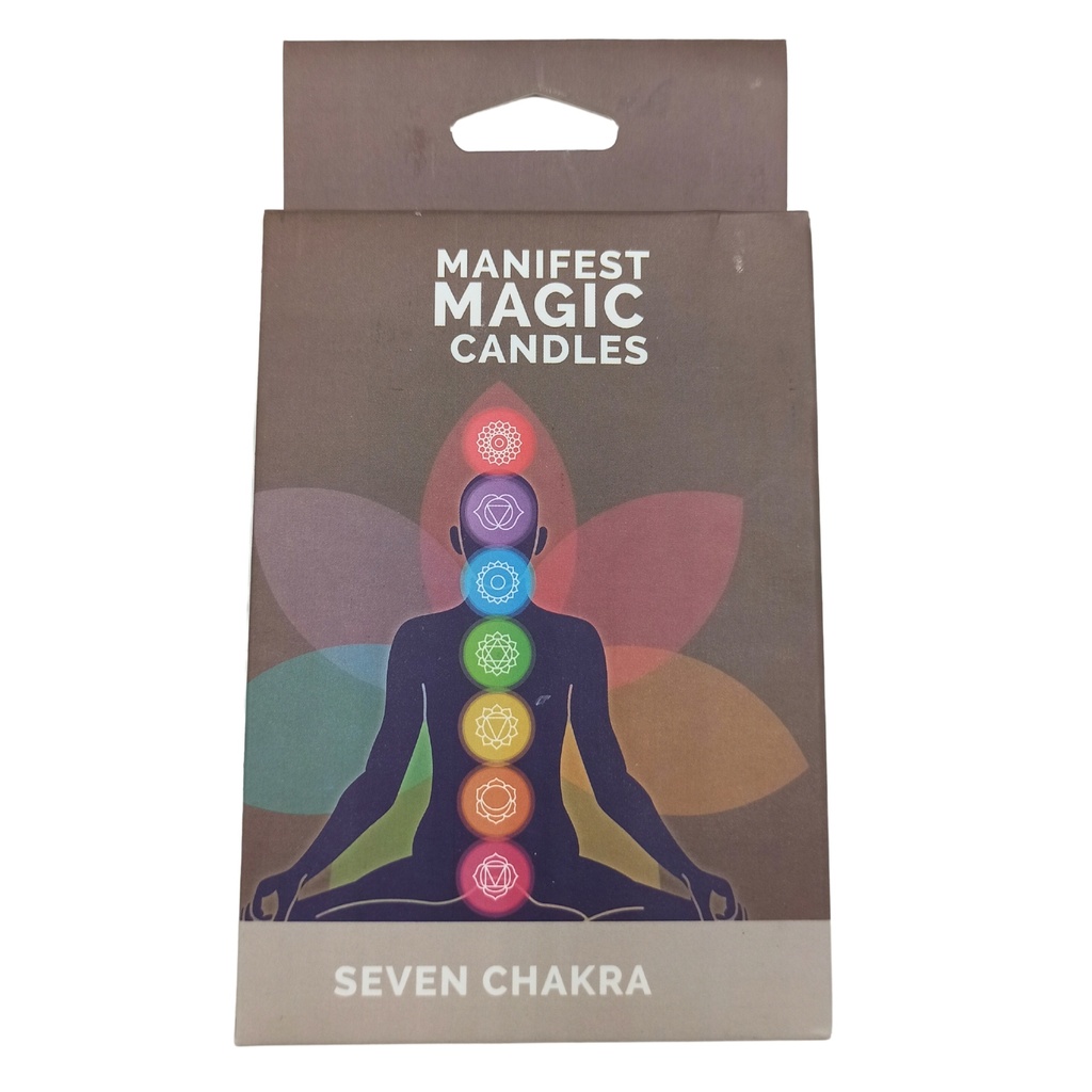 [MMC-11] Velas del Manifiesto de los Siete Chakras (paquete de 7)
