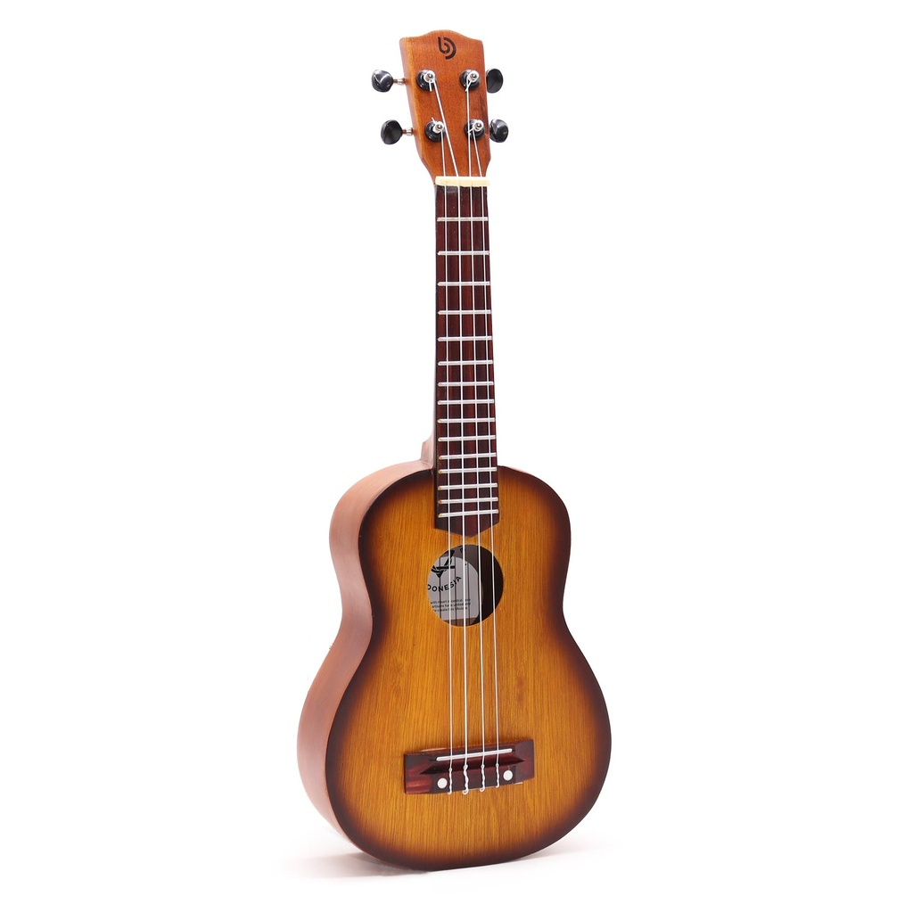 [VGit-04] Ukelele Artesanal - Acabado Sunburst Naranja (4 Cuerdas)
