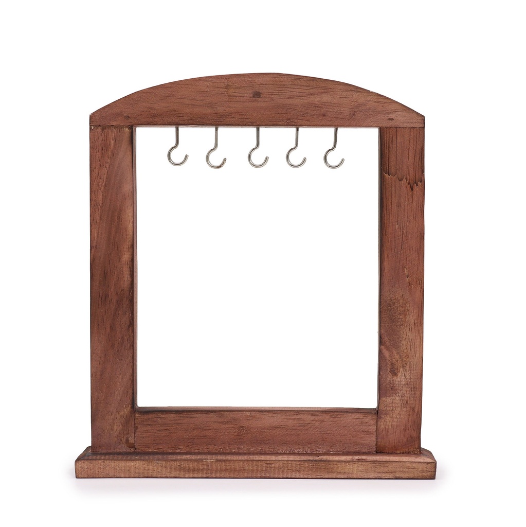 [PPSF-11] Soporte Pequeño para Colgar - Madera Oscura (30x25 cm)