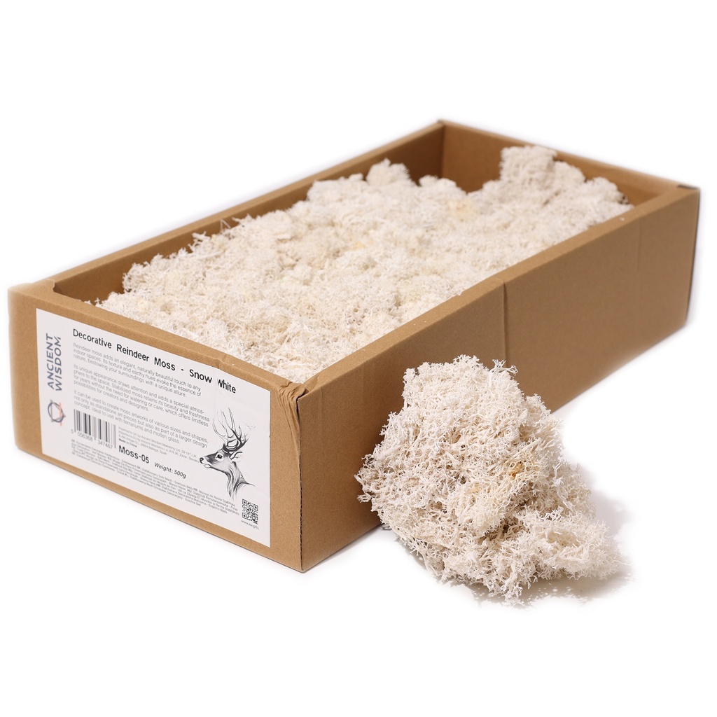 [Moss-05] 1x Musgo Decorativo - Blanco - (aprox. 500g)