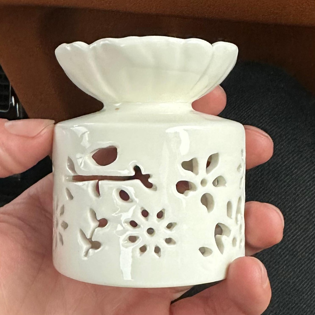 [ACOB-01] Quemador de aceite Agnes+Cat - Pájaros y flores