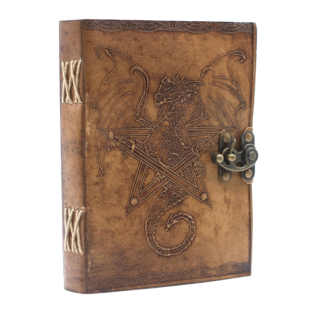 [LBN-02] Leather Dragon Notebook  (20x15 cm)