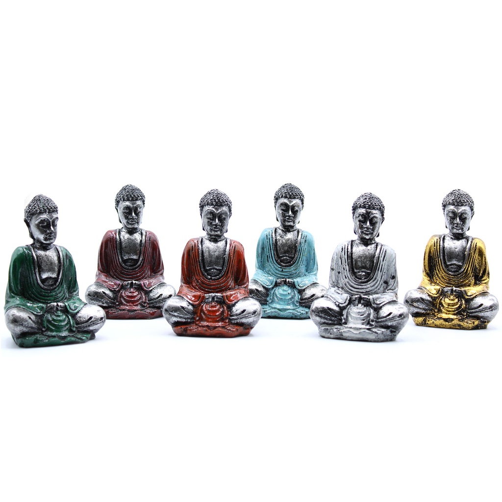 [RBud-02] Mini Buda Plateado (colores surtidos)