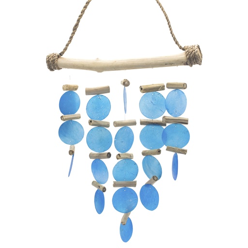 [Copi-02] Carillón de madera flotante - Azul