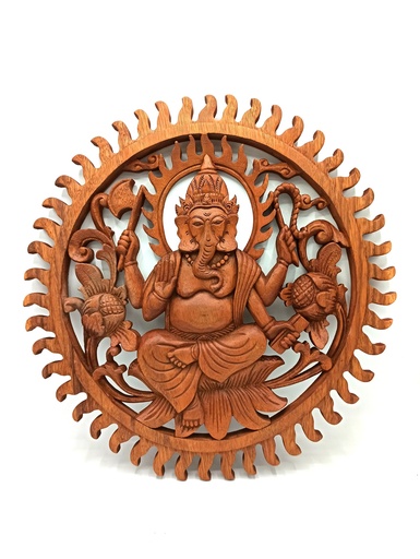 [WDW-02] Panel de madera - Ganesh 40cm