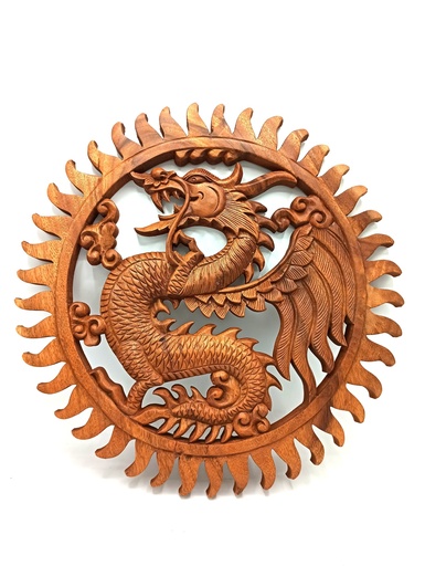 [WDW-03] Panel de madera- Dragon 40cm