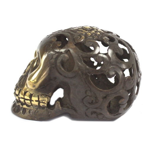 [BFF-09] Calavera vintage de latón - Med