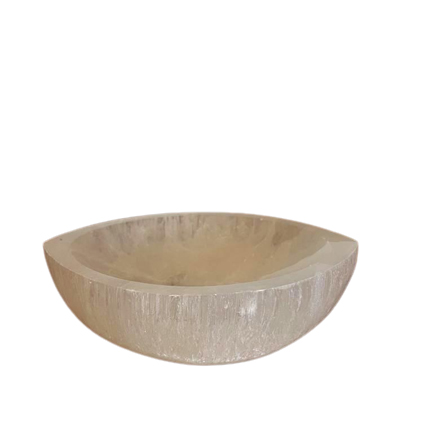 [SelB-12] Cuenco con forma de ojo de Selenita - 15cm