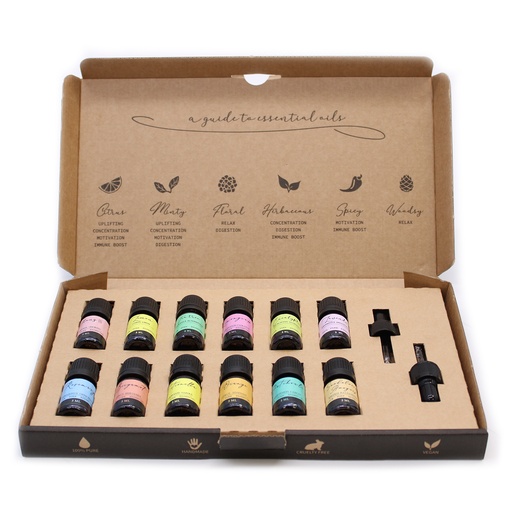 [EOSet-02] Aromatherapy Essential Oil Set - The Top 12