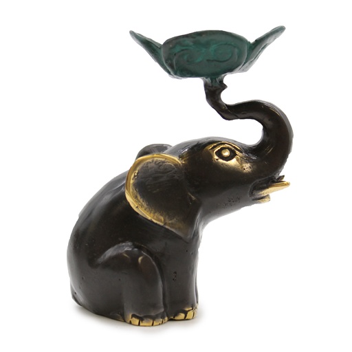 [BFF-32] Portavelas / Incienso Elefante Pequeño