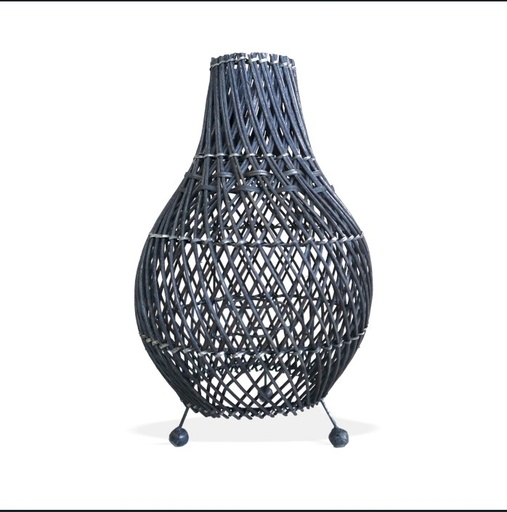 [RTL-03] wicker table lamps - black