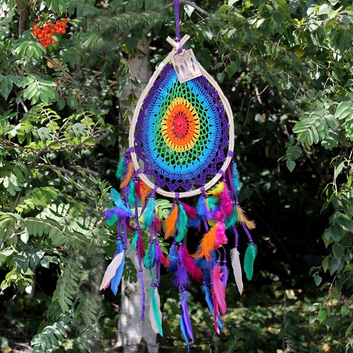 [BDC-18] Bali Dreamcatchers - Large Multi Teardrop