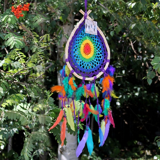 [BDC-19] Bali Dreamcatchers - Med Multi Teardrop