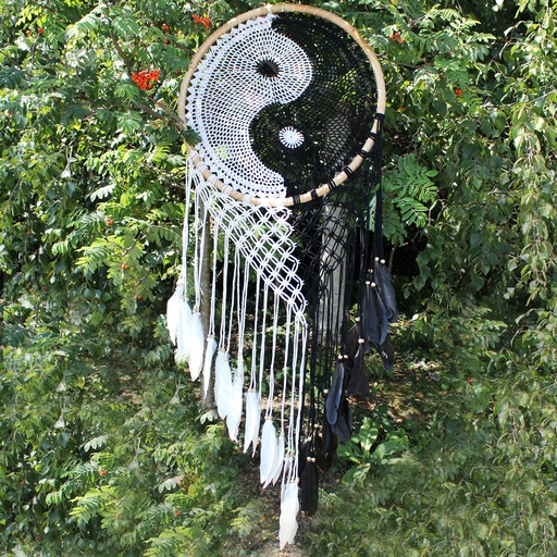 [BDC-20] Bali Dreamcatchers - Extra Large Ying Yang D: 50cm