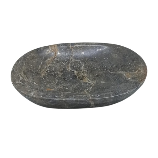 [SSD-11] Jabonera Clásica Ovalada de Mármol gris