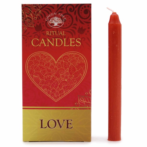 [SCand-03] Conjunto de 10 velas - Amor