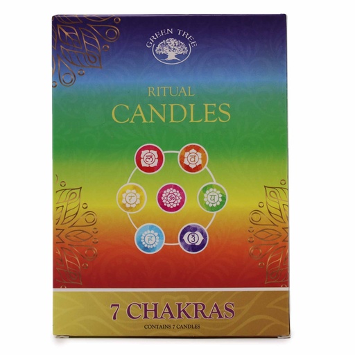 [SCand-08] Conjunto de 7 velas - 7 Chakras