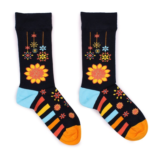 [BamS-05M] Calcetines Hop Hare (41-46) - Mandala Flores