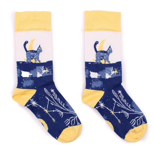 [BamS-17M] Calcetines Hop Hare (41-46) - Gato Medianoche