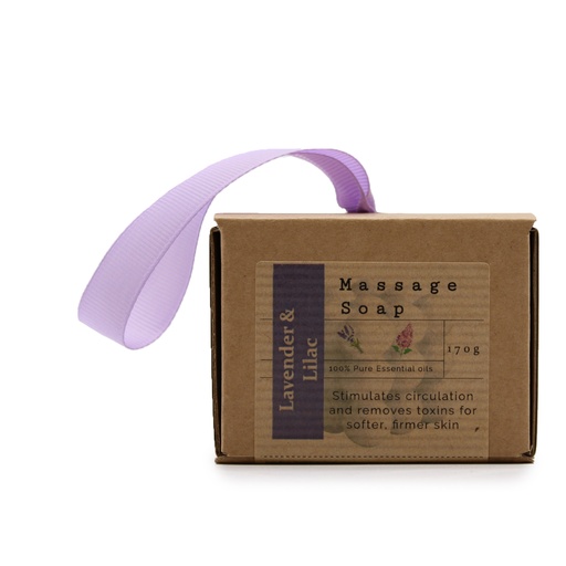 [MSPS-05] Jabon de masaje individual en caja - Lavanda y lila