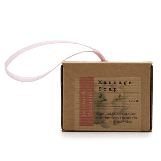 [MSPS-03] Jabon de masaje individual en caja - Jazmín y pachulí