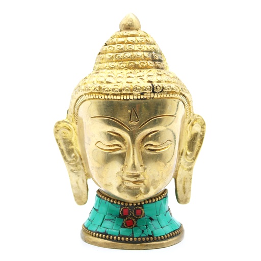 [BBFG-07] Figura de Buda de Latón - Cabeza Gr- 11.5 cm