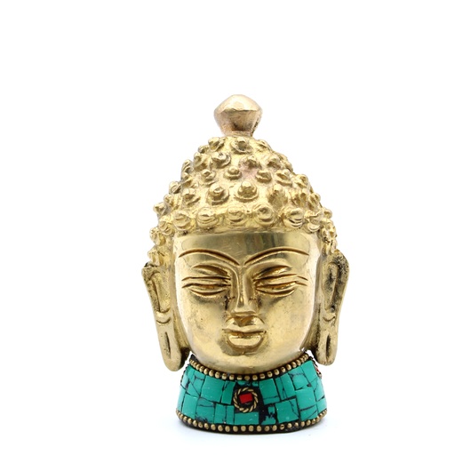 [BBFG-08] Figura de Buda de Latón - Cabeza Med - 8 cm