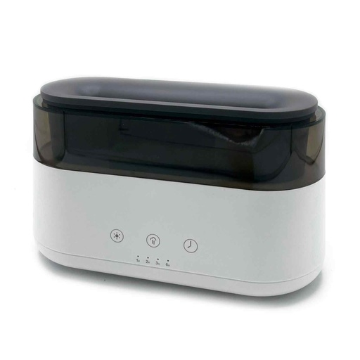 [AATOM-26] Difusor de Aromas Moderno - Reloj Led - USB-C - Efecto Llama