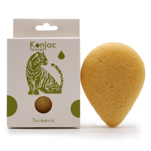 [TKong-04] Esponja Facial Konjac - Cúrcuma - Antiarrugas