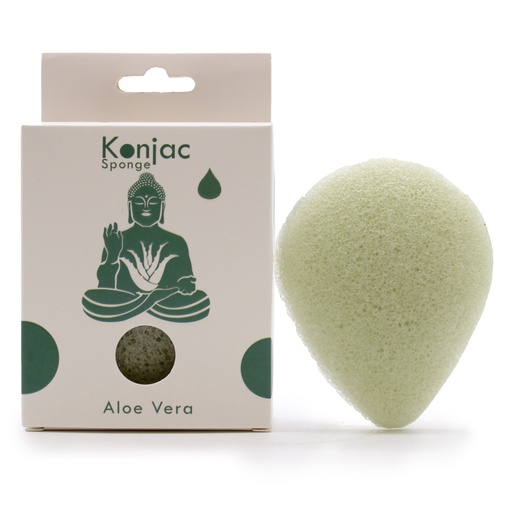 [TKong-07] Esponja Facial Konjac - Aloe Vera - Cicatrizante