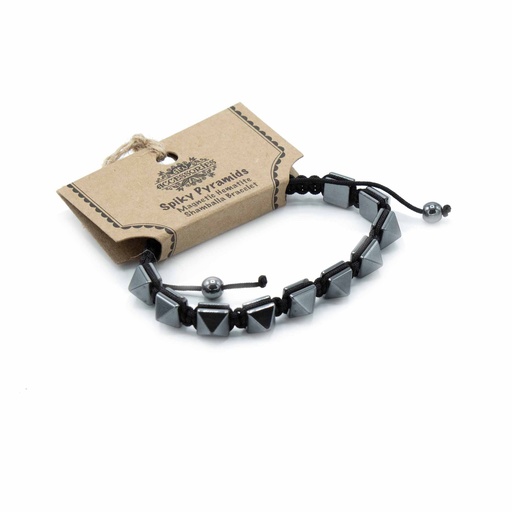 [MHSB-04] Pulsera Magnética Shamballa de Hematita -  Tachuelas
