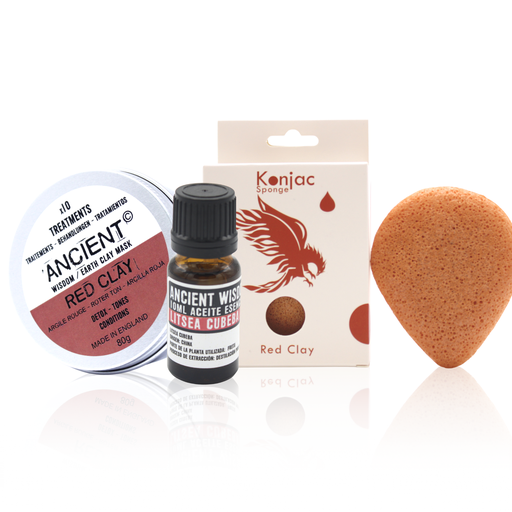 [BNDL-23] Esponja Konjac, Arcilla y Aceite Esencial