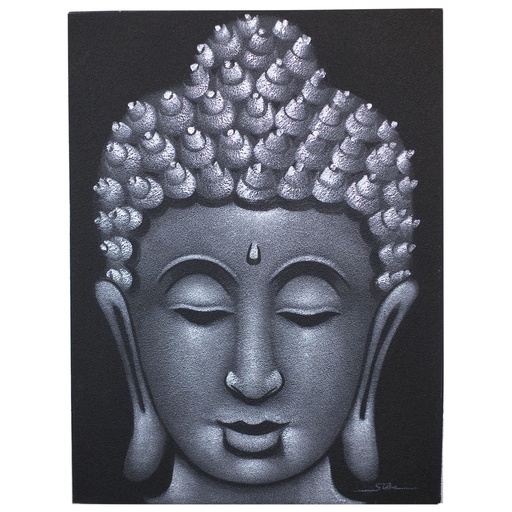 [BAP-02] Cuadro de Buda - Acabado en Gris y Arena
