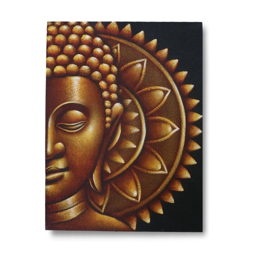 [BAP-22] Mandala Medio Buda Dorado 60x80cm