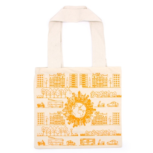 [COTT-12] Bolsas de Algodón Grande - 38x42cm - Vida Urbana - 280g