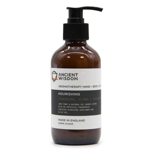 [AHBL-02] Loción para manos y cuerpo de mandarina, ilang y pachulí 250 ml
