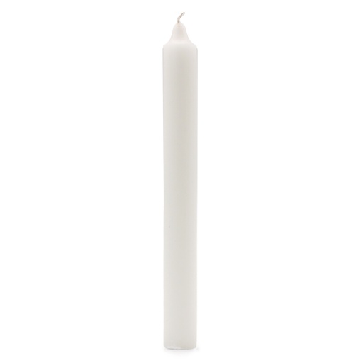 [SCDC-04] Velas a Granel de Color Sólido - Blanco Rústico - Paquete de 10