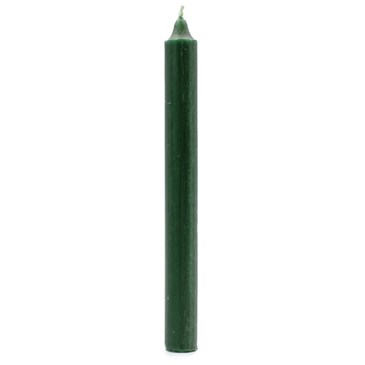 [SCDC-10] Velas a Granel de Color Sólido - Verde Acebo Rústico - Paquete de 10