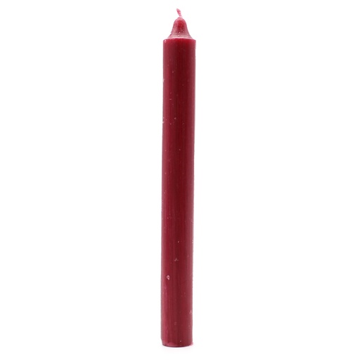 [SCDC-12] Velas a granel de color sólido - Borgoña rústico - Paquete de 10