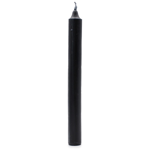 [SCDC-16] Velas a Granel de Color Sólido - Negro Rústico - Paquete de 10