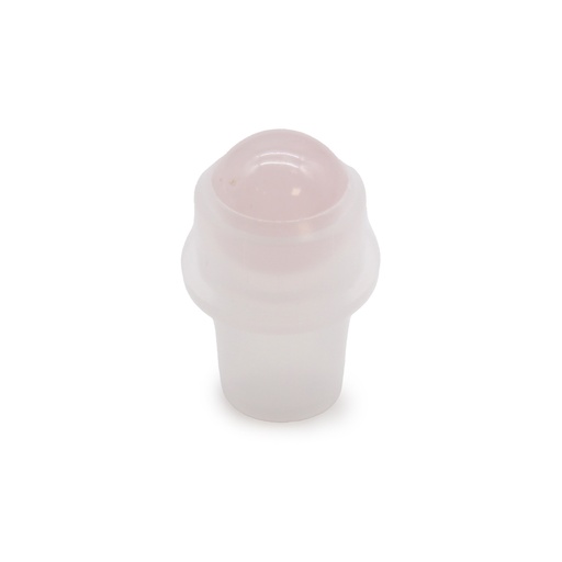 [CGRB-17] Punta de rodillo de piedras preciosas para botella de 5 ml - Cuarzo rosa