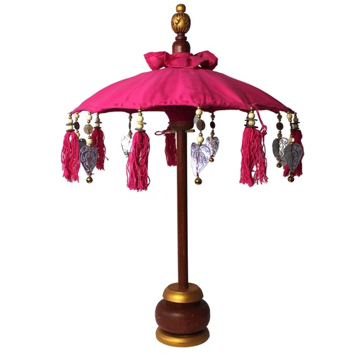 [BPAR-07] Sombrilla Bali Home Decor - Algodón - Rosa - 40cm