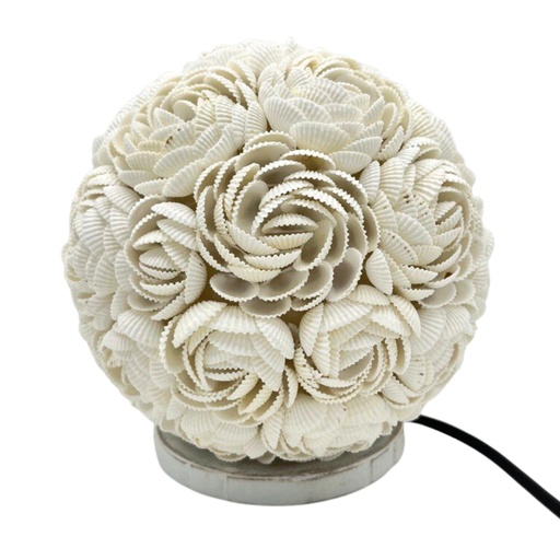 [BBSL-01] Lámpara Boho Sea Shell - Globo Rosa - 15cm