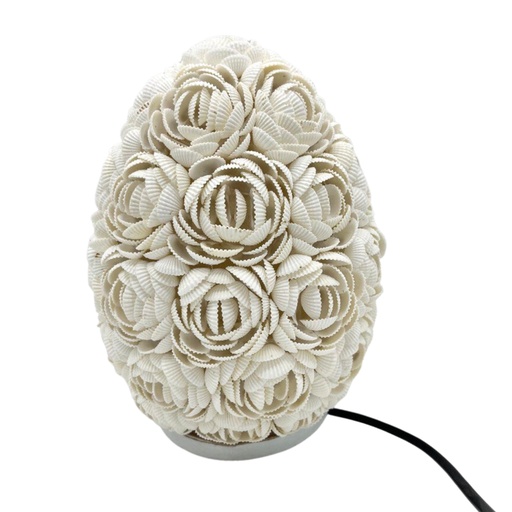 [BBSL-04] Lámpara Boho Sea Shell - Rosa Ovalada - 20cm