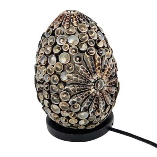 [BBSL-06] Lámpara Boho Sea Shell - Chocolate Twist Ovalada - 15cm