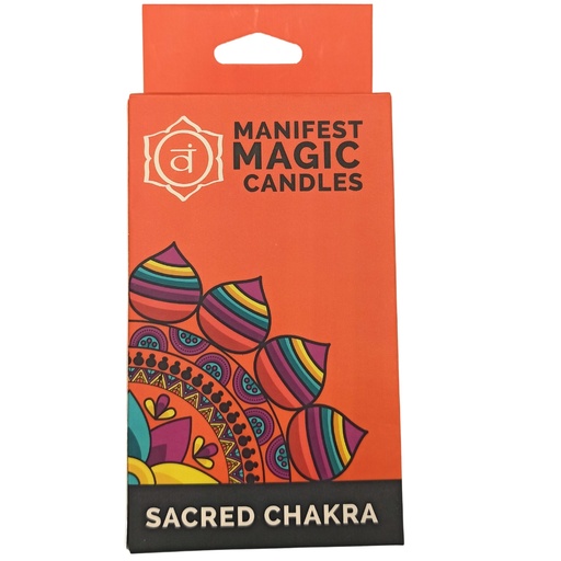 [MMC-02] Velas Mágicas Manifest (pack de 12) - Naranja - Chakra Sagrado