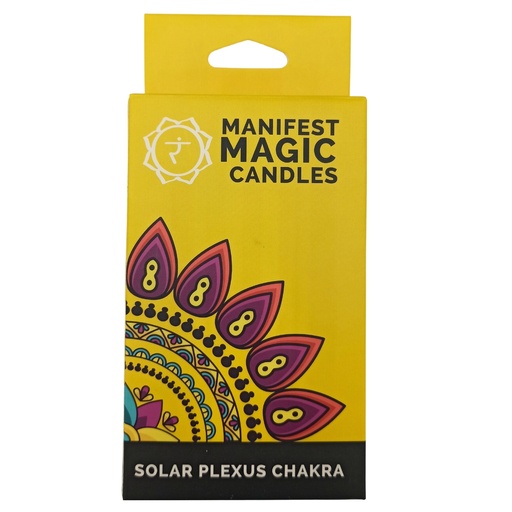 [MMC-03] Velas Mágicas Manifest (paquete de 12) - Amarillas - Chakra del Plexo Solar