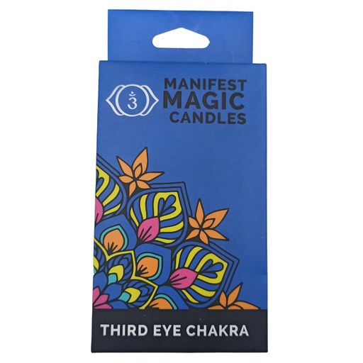[MMC-06] Velas Mágicas Manifest (paquete de 12) - Azul Oscuro - Chakra del Tercer Ojo