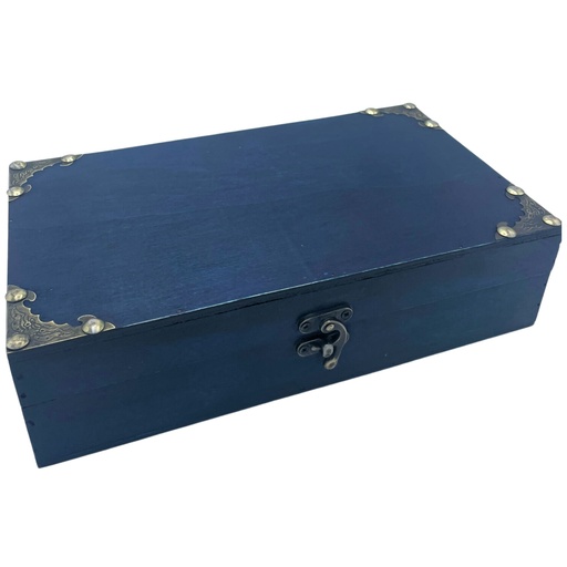 [ColB-32] Caja de té / regalo / cesta - verde azulado