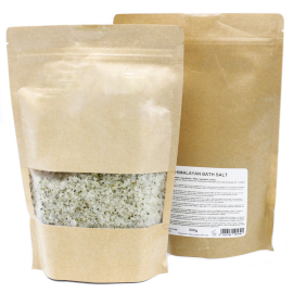 [HBATHSUL-04] Mezcla de Sal de Baño del Himalaya 165g - Detox - Etiqueta Blanca